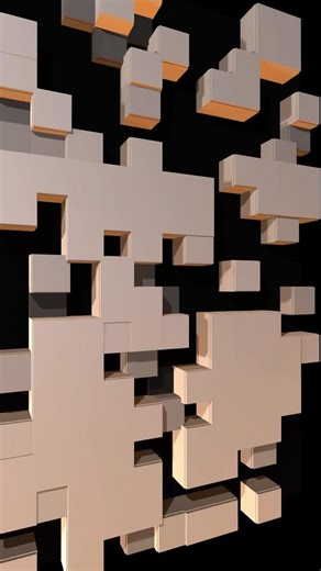 Creating a Voxel Matrix in TouchDesigner generating blocky 3D geometry from 2D data usually heavy, but we can solve this by keeping our resolution extremely low. we start with a 12x20 noise TOP and close a feedback loop to generate motion trails. using the top to pop and attribute combine pop operators, we translate those pixel values directly into point coordinates. the final result is a sharp, metallic voxel grid running at high performance. check the full tutorial. #touchdesigner #creativecod