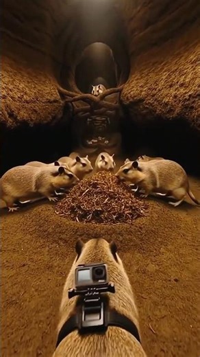 Underground Life of Prairie Dogs – Real POV Camera#wildlife