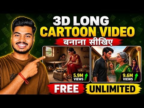 🎬 How to Make Viral Long 3D Cartoon Story Videos Using AI 🎬✨ // (Step-By-Step) Full Course 🔥😍