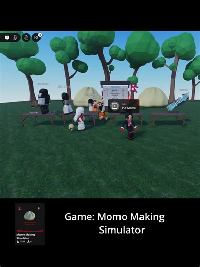 Momo Making Simulator. Roblox Game based on Nepali Food. #fyp #momo #newakha #roblox #newgame
