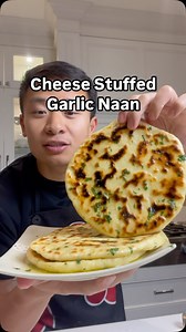 27M views · 201K reactions | Cheese stuffed garlic naan is a gamechanger. Full recipe on kwokspots.com link in bio #garlicnaan #naan #christmasrecipes #foodie | kwokspots | Facebook