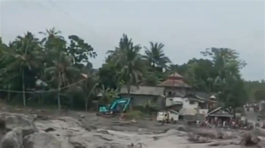 Huge volcano erupts SIX times in one day spewing ash clouds and torrents of mud