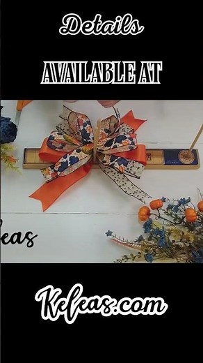 How to Make a Funky Fall Bow | Easy Bow Tutorial for Autumn Decor