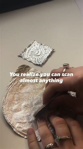 Turning things I used to think were just trash into a design feels pretty cool :) Made this using Greek yogurt lids…had to try the idea after seeing it online. #design #crafts