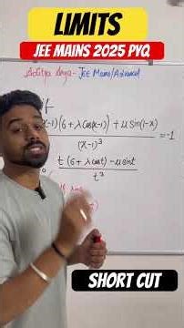 Limits Calculus JEE PYQ #jeemains2026 #jeemaths #jeepyqs #jeemathstricks #jeemainspyq #shorttrick