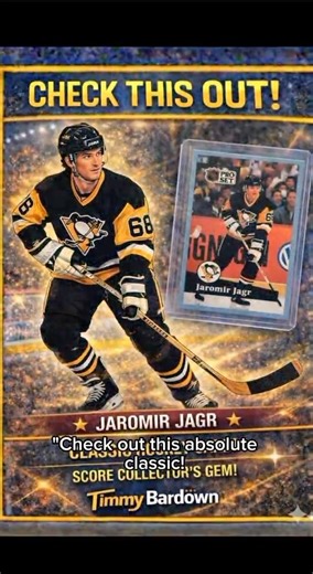 The Legend Begins! 1990-91 Pro Set Jaromir Jagr Rookie Car