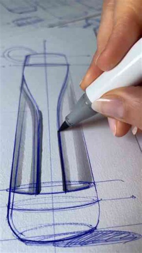 Bottle sketches that combine creativity and marker mastery perfectly