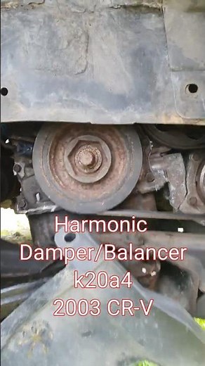 Honda crv k20 knocking noise possibly harmonic/balancer? harmonic balancer wobble