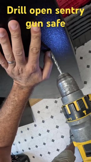 Drill open Sentry Gun Safe. #safe #gunsafe #lockout #locksmith #miami #drill #florida #nodamage | Calabrese