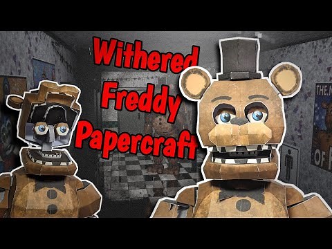 Withered Freddy Papercraft Five Nights at Freddy's 2 | Stop Motion Video