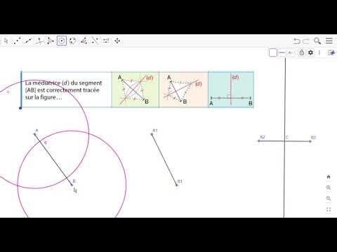 Deux protocoles de construction de la mediatrice d'un segment