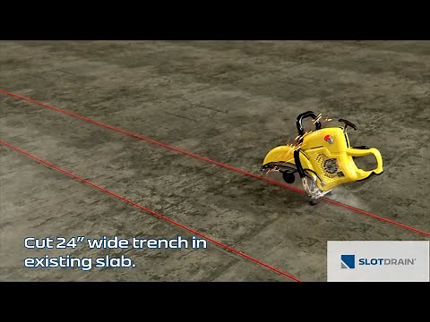 How to Install a Slot Drain in existing concrete