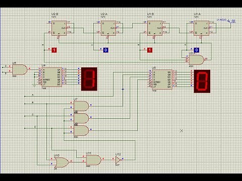 COUNTER DOWN JK FLIP-FLOP MOD-11 ASYNCHRONOUS
