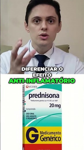 Prednisona: Anti-inflamatório ou Imunossupressor? A Dose Faz a Diferença! #shorts