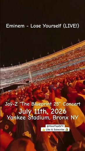 Eminem - “Lose Yourself” #live on Night 2 - Jaÿ-Z “The BluePrint 25” #Concert #rap #eminem