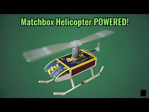 How To Make Mini Helicopter Using Matchs 🚁 | DC Motor Helicopter at Home | Simple Science Project