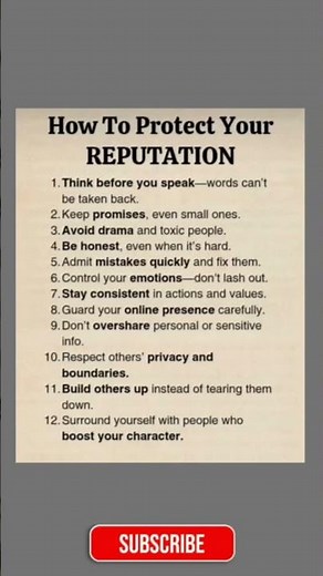 How to protect your reputation #motivation #quotes #dream