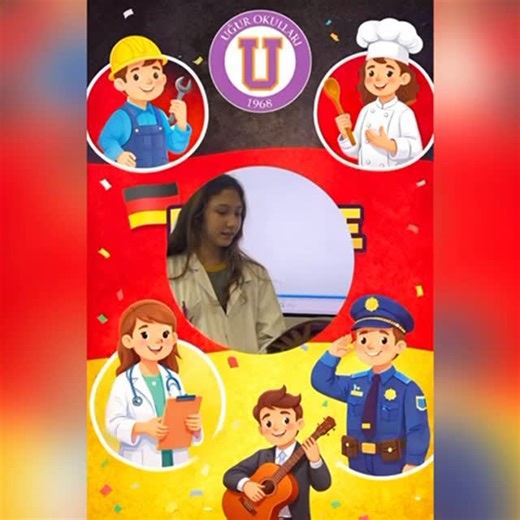 Uğur Okulları Ataşehir Kampüsü on Instagram: "🇩🇪Unsere Schülerinnen und Schüler der 5. Klasse haben die Berufe auf Deutsch gelernt 👩🏻‍🔬👨‍🏫👩‍💻 Anschließend haben sie ihren Traumberuf auf Deutsch ausgedrückt. Kleine Sätze, große Träume! ✨ 🇹🇷5. Sınıf öğrencilerimiz Almanca meslekleri öğrendi 👩🏻‍🔬👨‍🏫👩‍💻 Ardından hayallerindeki mesleği Almanca ifade ettiler. Küçük cümleler, büyük hayaller!✨"