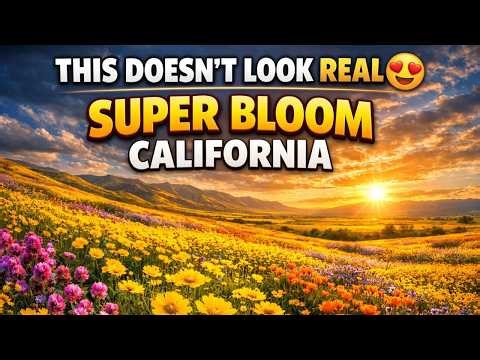 California Super Bloom 🌼 | Wildflower Explosion in Central Valley (Nature’s Hidden Paradise)