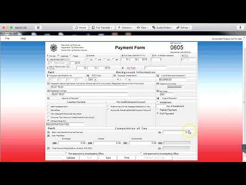 BIR 0605 Payment Form [2019]