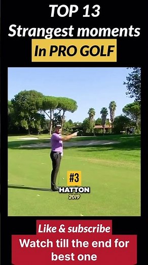 Top 13 Strangest Moments in Golf | Part 1