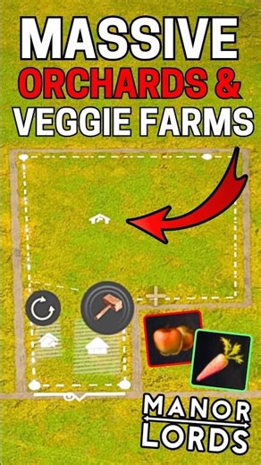 The EASIEST Way to Build Large Veggie Gardens & Orchards | Manor Lords