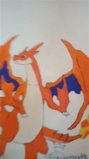 realistic Charizard drawing