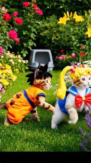 Kittens Cosplay as Anime Heroes!