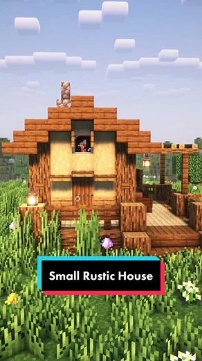 Small Rustic House 🏡 - Minecraft Build Tips and Tutorials