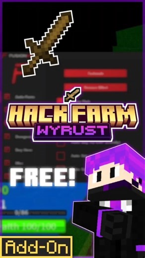 Hack farm addon [Free!] | Minecraft addon by ‪@WyRust‬ #subscribe