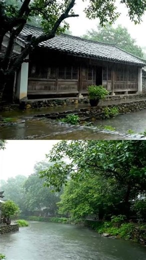 Rain in the countryside. #rain #relax #nature #village