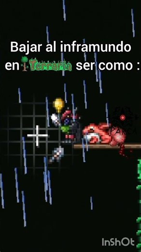 bajar al inframundo en terraria ser como #memes #terraria