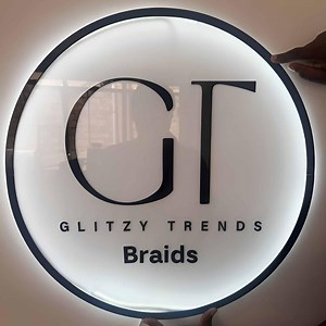 Custom Backlit Acrylic Sign | LED Business Sign | Backlit Logo Sign | Acrylic Logo Sign | Salon Decor Sign | Custom Shape LED Logo Sign - Etsy