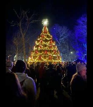 Jack Daniels Barrel Tree Lighting in Lynchburg Tennessee 2025
