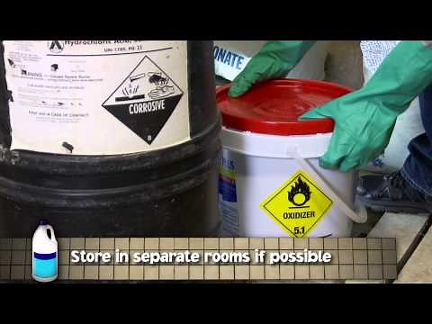 Properties and Safe Storage of Pool Chemicals