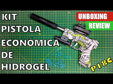 Pistola de hidrogel económica - P18C Unboxing y Review