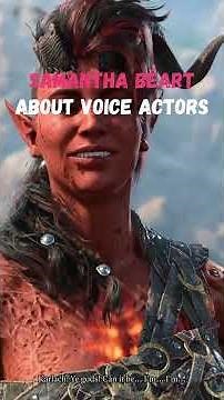 Baldur's Gate 3 Actress Samantha Béart About Voice Acting 🤔 #baldursgate3