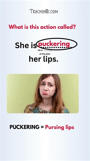 Facial Action Verbs in English | Slurping, Smirking, Pouting & More | Daily English Vocabulary