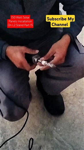 Easy 150 Watt Solar Panel Installation at Home Part 15 | L2 Stand Fitting #diysolar #solarsteam