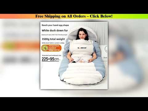 Reachable Down Sleeping Bag Egg-shaped Widened Feather Sleeping Bag Adult Camping Outdoor Warmth