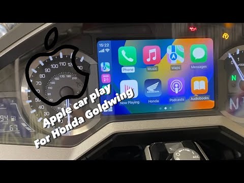 Apple CarPlay on the Honda Goldwing.