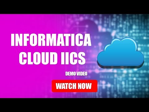 Informatica Cloud IICS Demo || By Visualpath ||