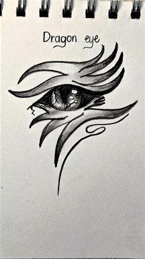 🔥 Dragon Eye Drawing ✨ | Powerful & Mysterious Art 🐉 #DragonEye #ArtShorts #Draw #Sketch #FantasyArt