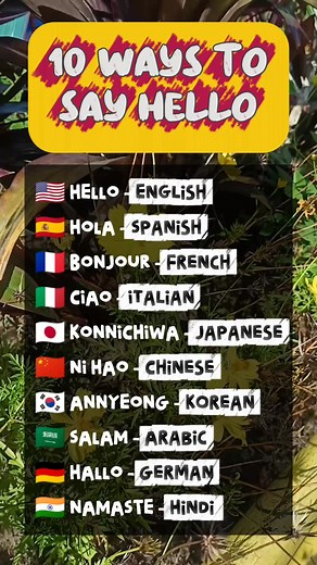 10 ways to say hello #Hello #HowToSayHello #fypageシ #DidYouKnow | Mommy Jen