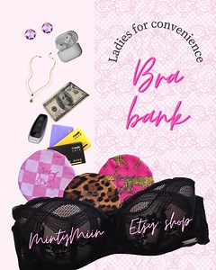 Bra Wallet for Women Secret Money Pouch Cotton Fabric Travel Cash Holder Small Item Pocket Wallet Discreet Essential Festival Club Errands - Etsy Canada