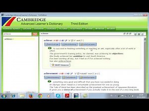How to use Cambridge Advanced Learner's Dictionary