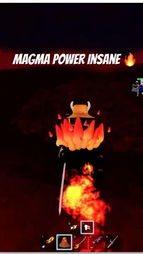 Magma power unleashed 🌋🔥 #roblox #viral #shorts #glitchaura #ytshorts