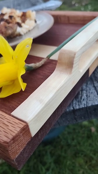 Wood Serving Tray With Handles