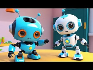 Baby Robot Lost His Battery | 3D Animated Nursery Rhyme for Kids