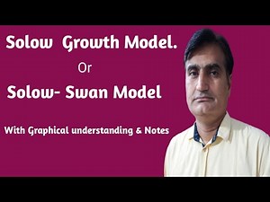 135-Solow Model of Economic Growth |Solow-Swan Growth Model | Exogenous Growth Model | Solow's Model